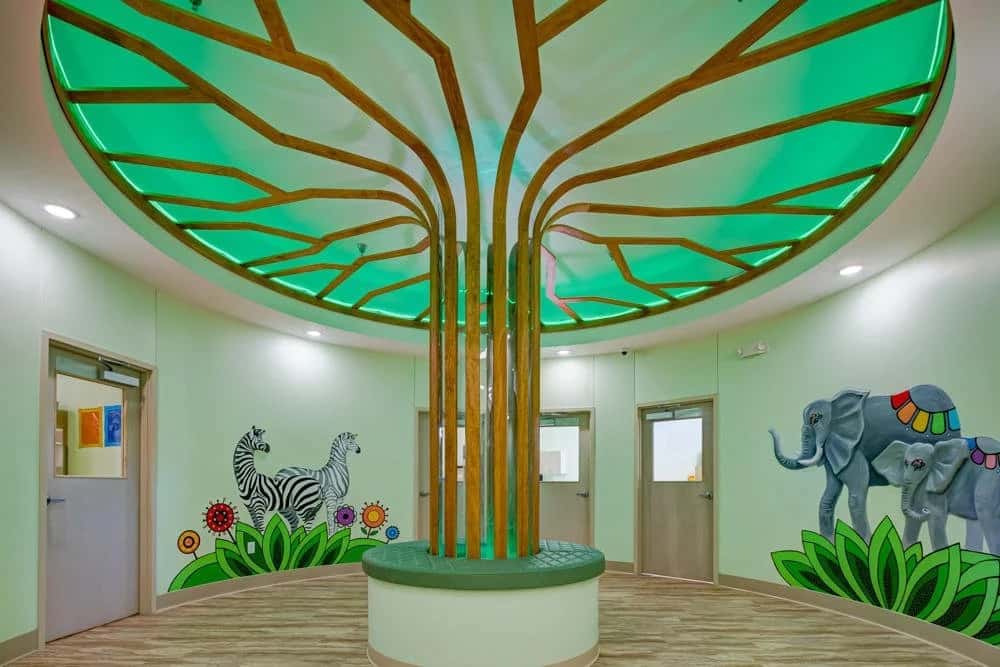 The tree hall at the Smoky Hill campus