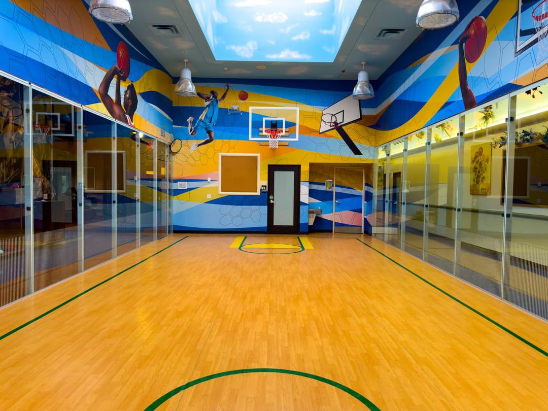 Indoor gym at the Arapahoe campus