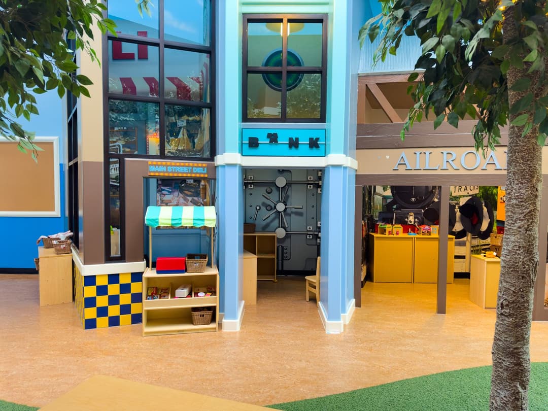 Indoor play street at the Arapahoe campus